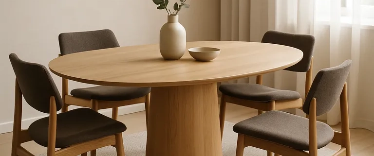 Deens ovale eettafel: een mix van stijl en functionaliteit